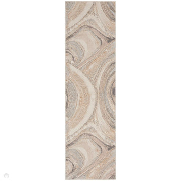 Brushstrokes BSK03 Cream/Grey Runner-Nourison-Rug Love - The Most Loved Rug Store